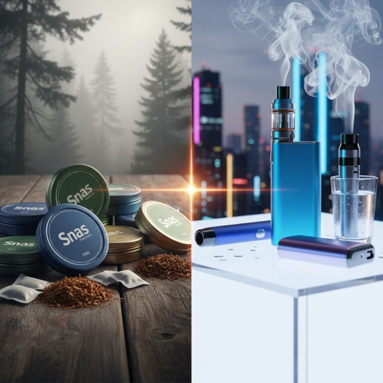 Snus oder Vape – Was ist der Unterschied?