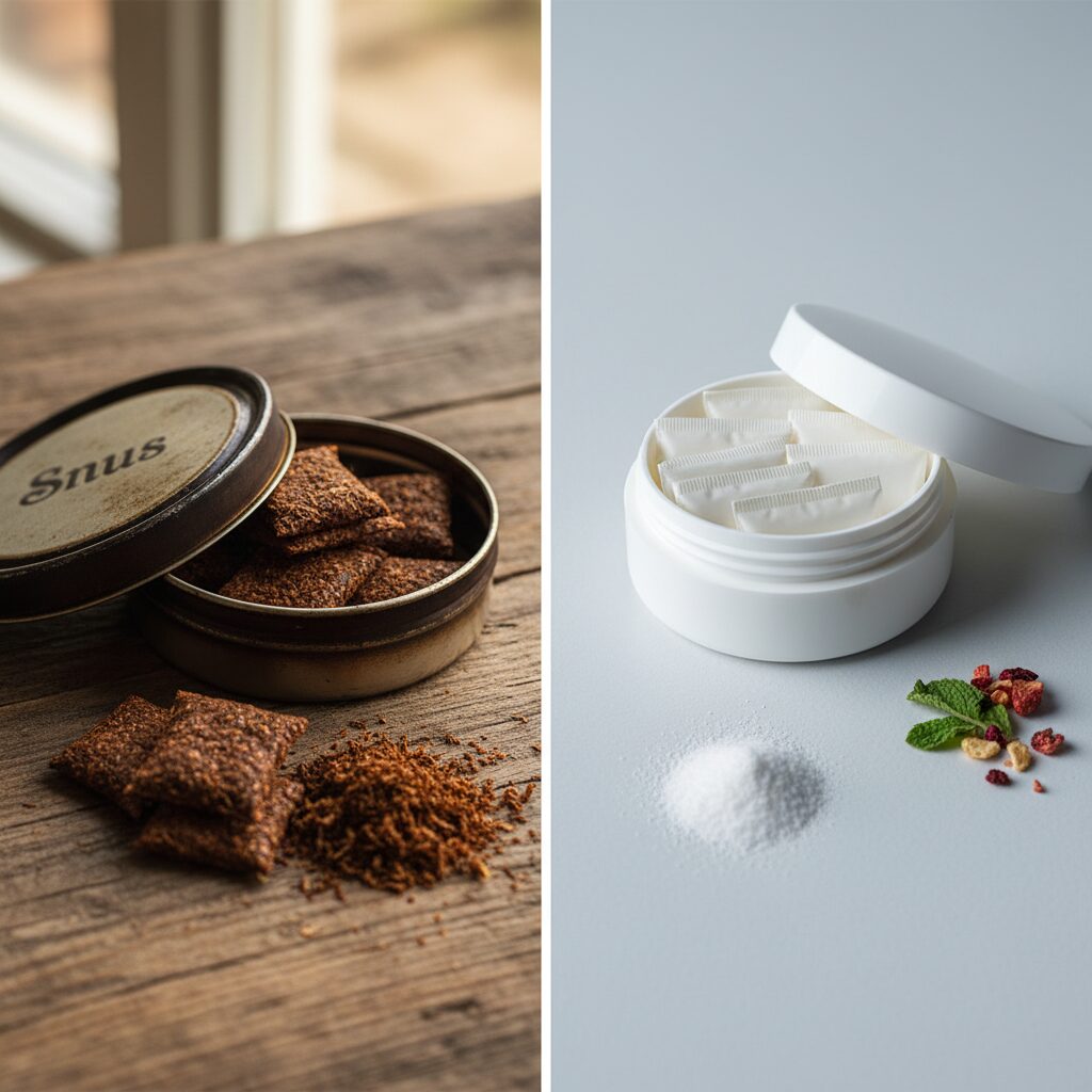 Snus und Nikotinbeutel im Vergleich