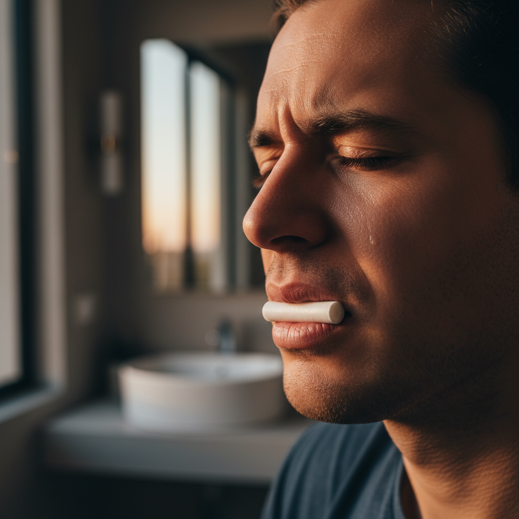 Warum brennen Nikotinbeutel unter der Lippe? – illustratie